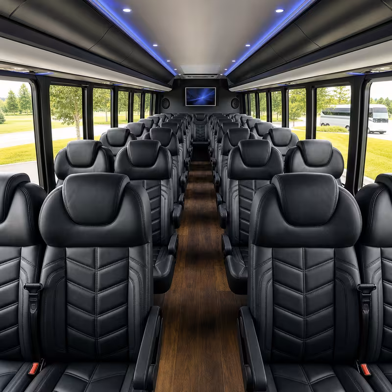 15-35 Passenger Minibus Interior