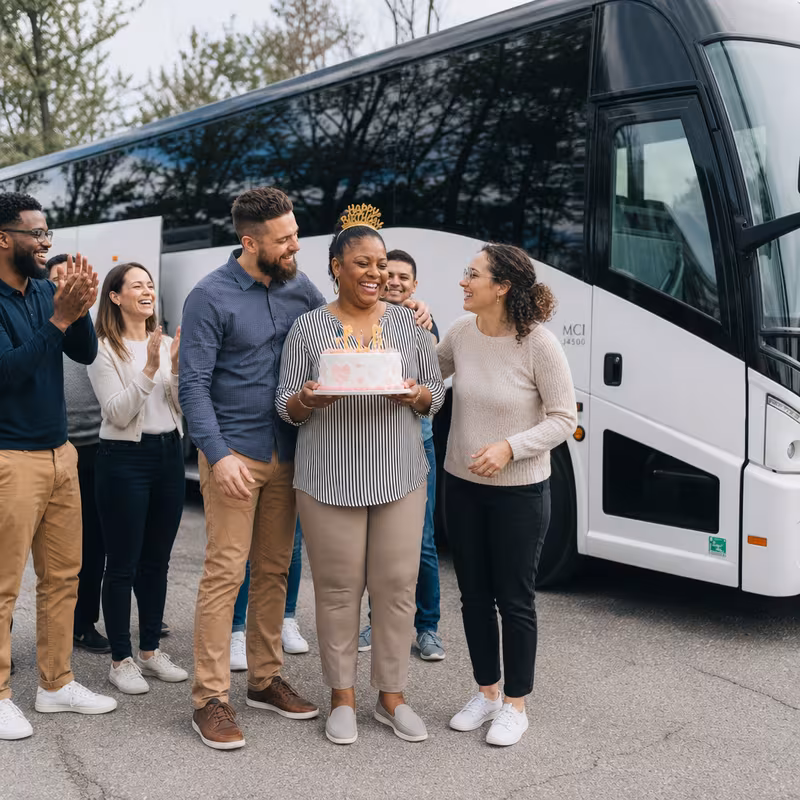 Passengers loading luggage while boarding an Pembroke Pines group shuttle
