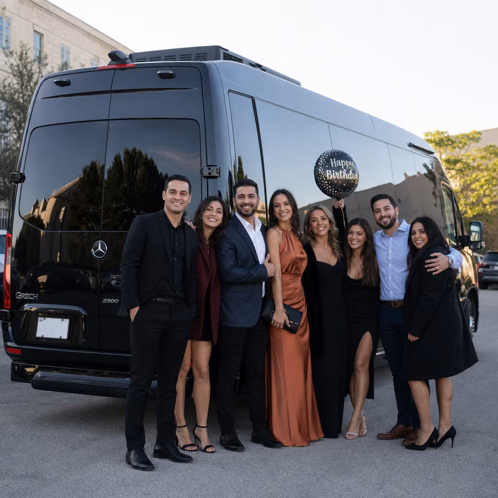 Birthday party bus