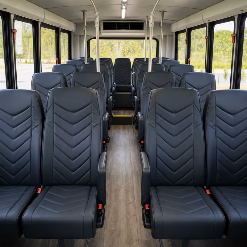 15-35 Passenger Minibus Interior