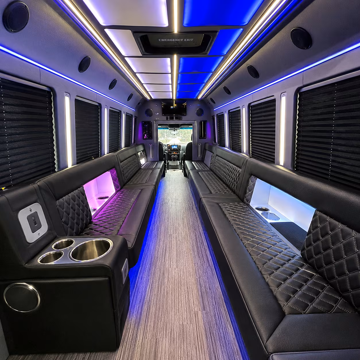 Pembroke Pines Bachelor & Bachelorette Transportation onboard seating