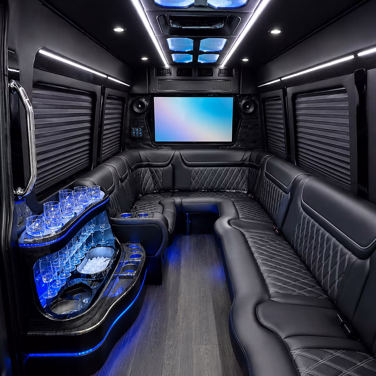 Pembroke Pines Birthday, Sweet 16, & Quinceañera Transportation onboard seating