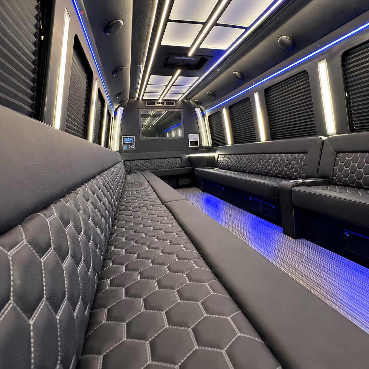 Pembroke Pines Wedding Transportation party bus interior