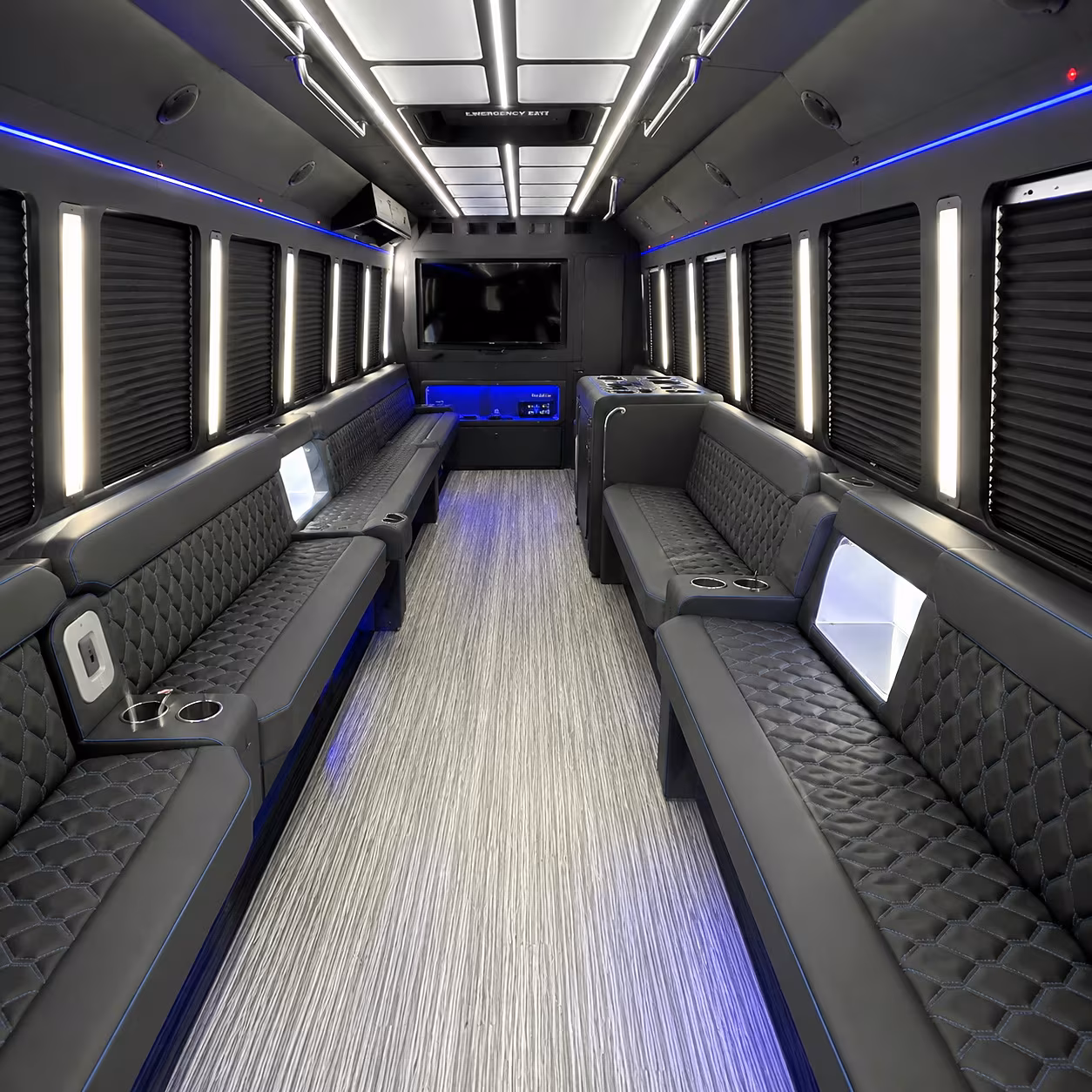 Pembroke Pines Winery Tour & Pub Crawl Transportation party bus interior
