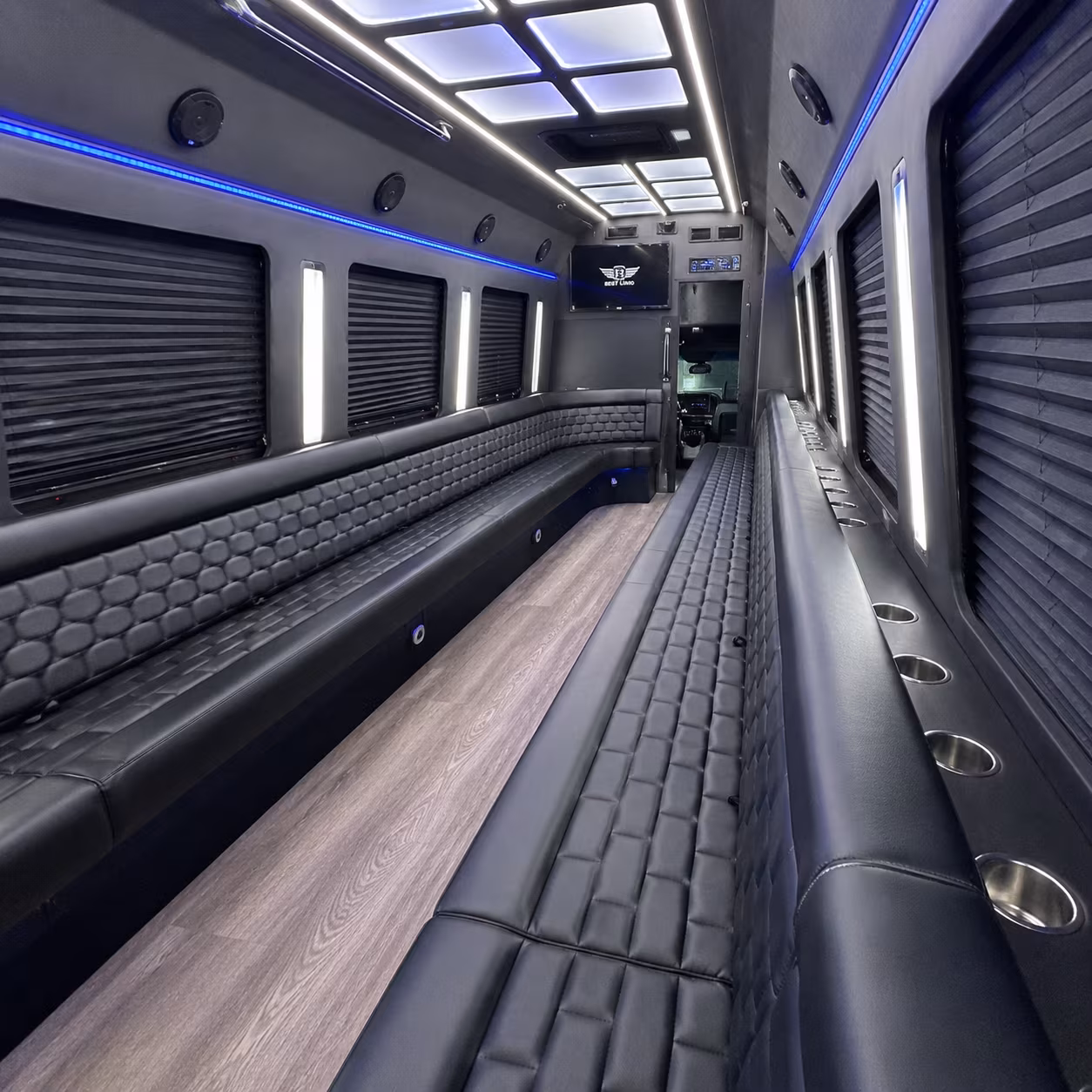Pembroke Pines Winery Tour & Pub Crawl Transportation party bus interior