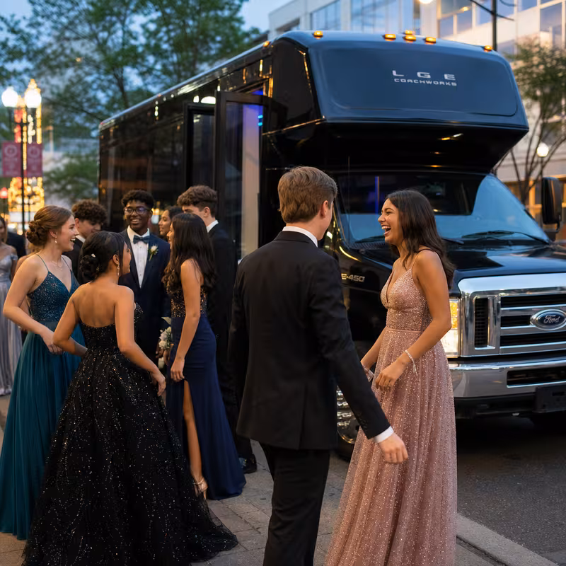 Passengers loading luggage while boarding an Pembroke Pines group shuttle