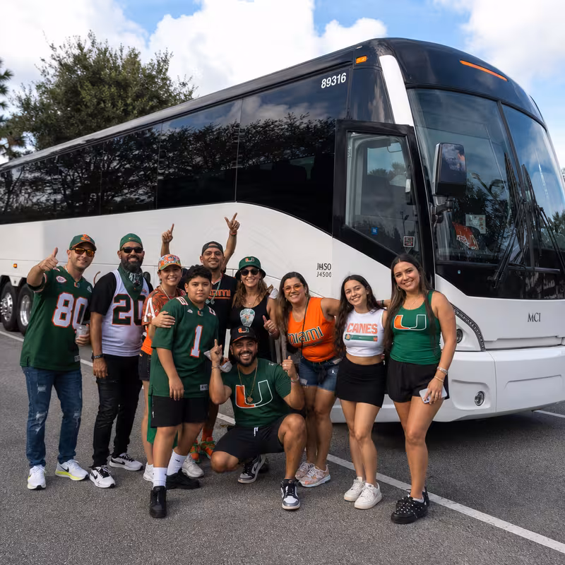 Passengers loading luggage while boarding an Pembroke Pines group shuttle